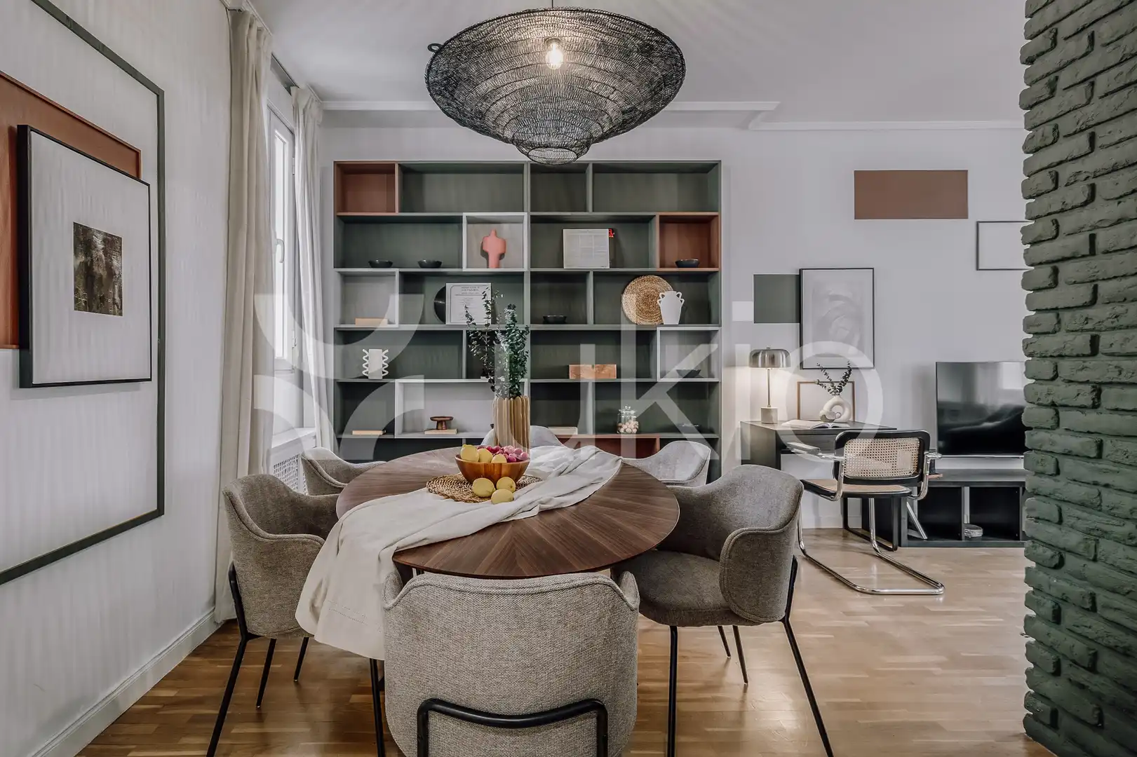 Esszimmer von Wohnungen zur Miete in Madrid mit Klimaanlage, Heizung und Möbliert