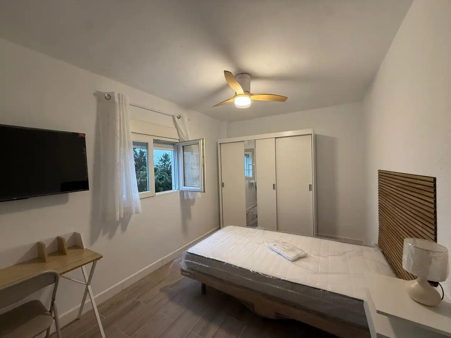 Schlafzimmer von Wohnung zur untervermieten in Mérida mit Klimaanlage, Möbliert und Balkon
