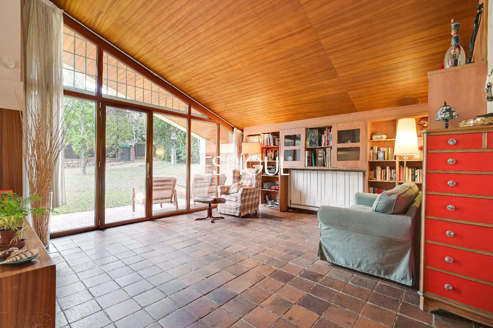 Wohnzimmer von Haus oder Chalet zum Verkauf in Cerdanyola del Vallès mit Klimaanlage, Heizung und Terrasse