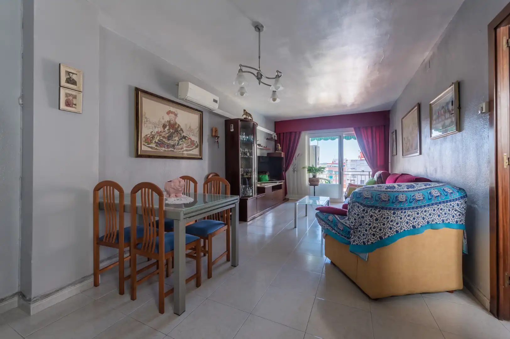 Wohnzimmer von Maisonette zum Verkauf in Mollet del Vallès mit Klimaanlage, Heizung und Abstellraum