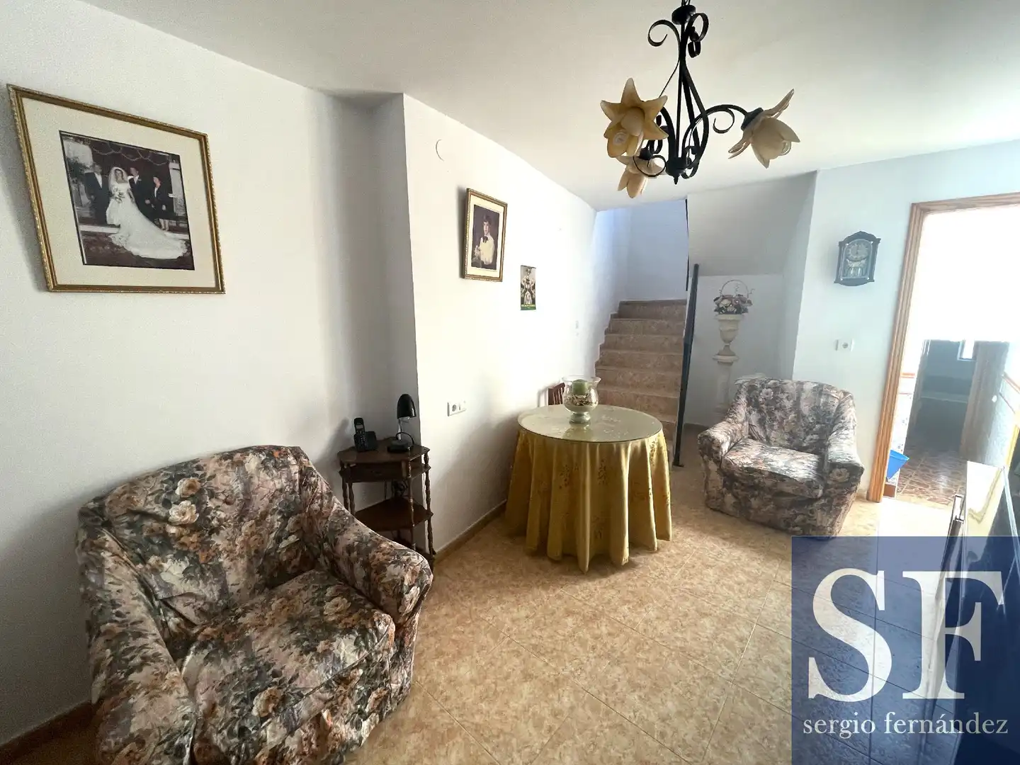 Sala de estar de Casa adosada en venta en Sedella