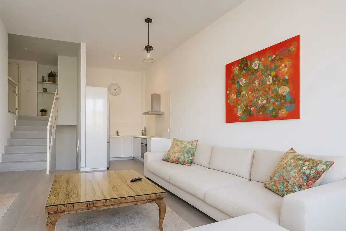 Sala de estar de Planta baja en venta en Benahavís con Aire acondicionado, Calefacción y Jardín privado