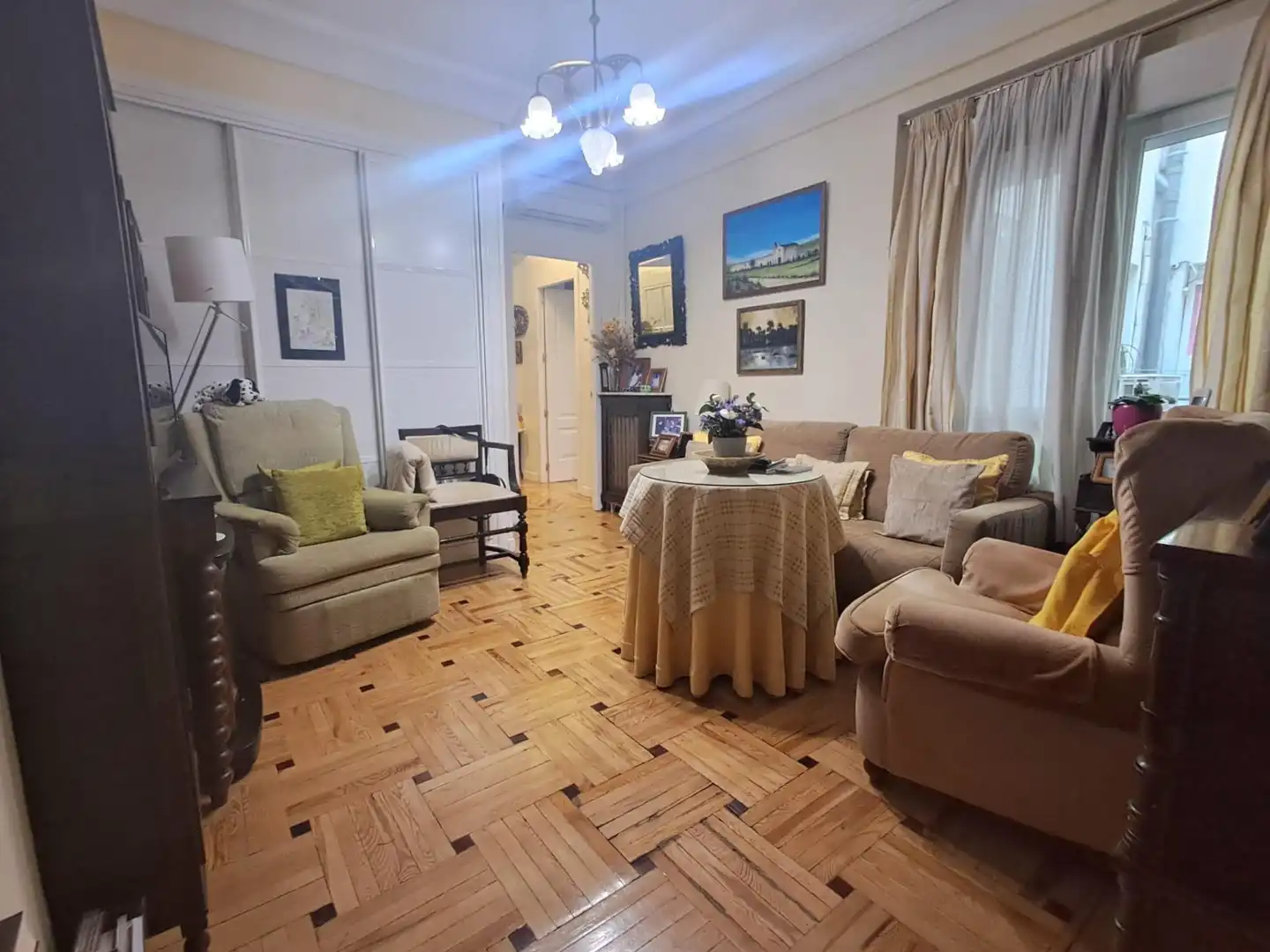 Sala de estar de Piso en venta en Madrid con Aire acondicionado, Terraza y Trastero