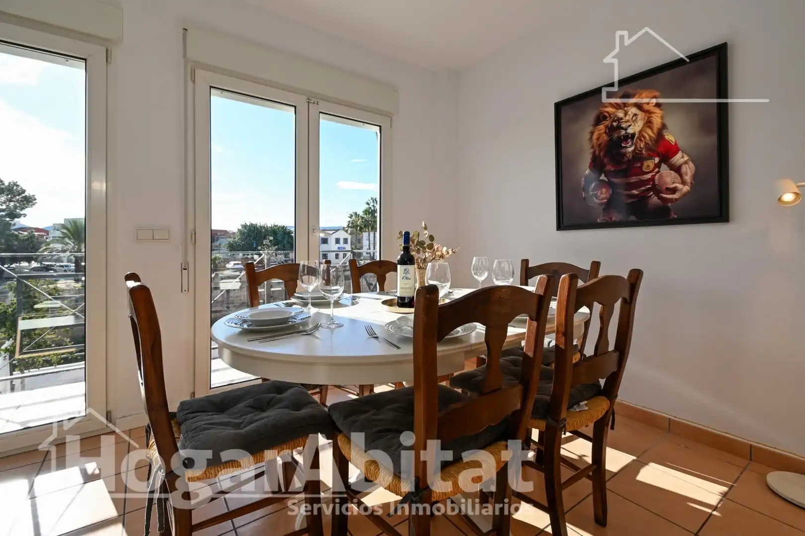 Dining room of Flat for sale in Els Poblets  with Air Conditioner and Furnished