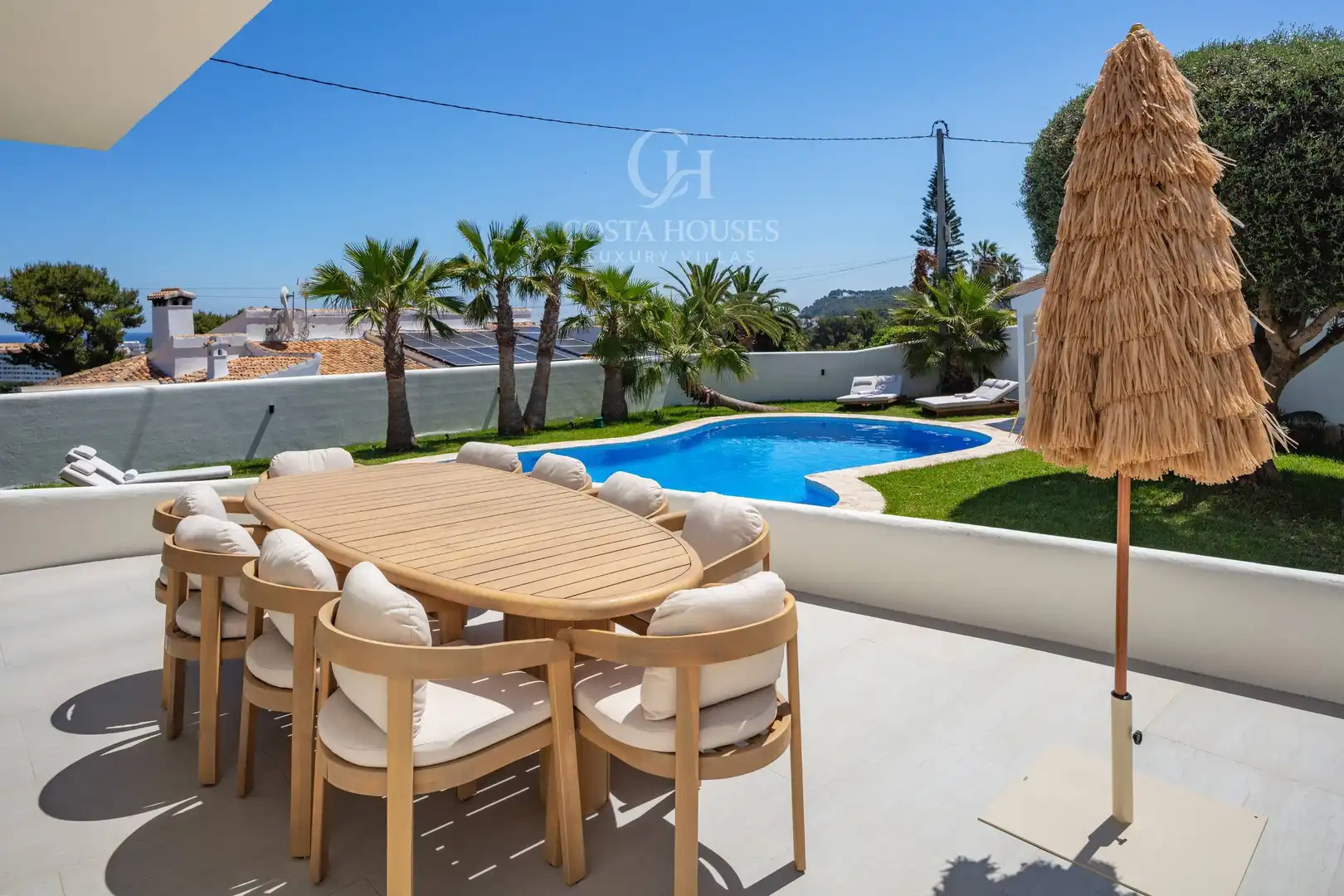 Terrace of Houses for sale in Jávea / Xàbia  with Air Conditioner, Heating and Private garden