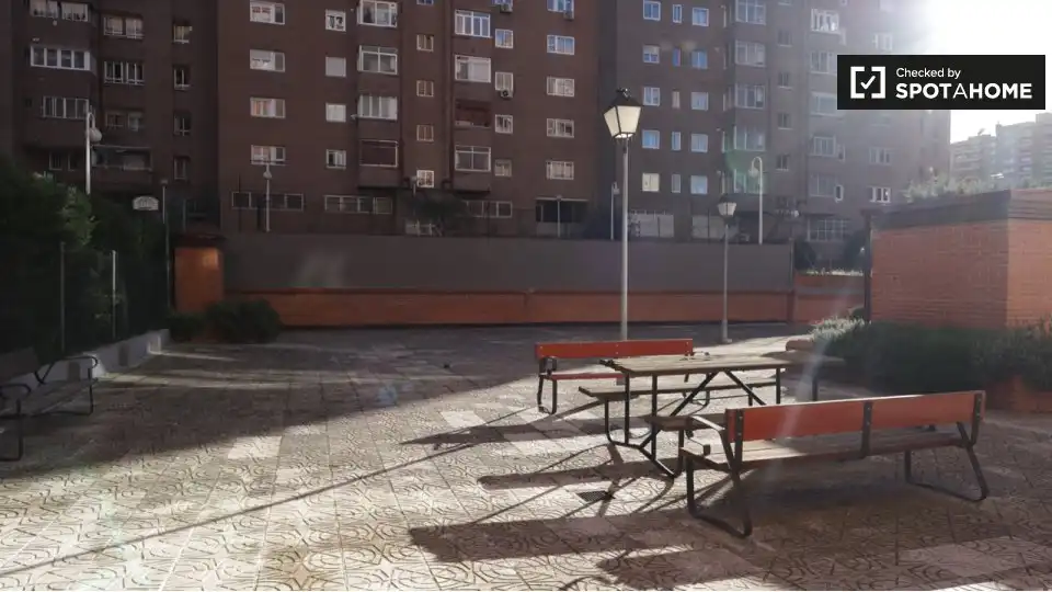 Terrace of Flat for rent in Madrid  with Air Conditioner, Heating and Furnished