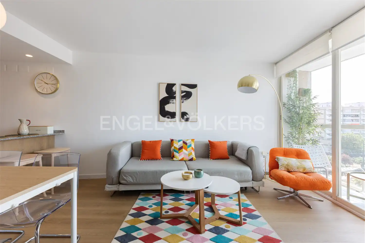 Living room of Attic for rent in Valencia  with Air Conditioner, Heating and Parquet flooring