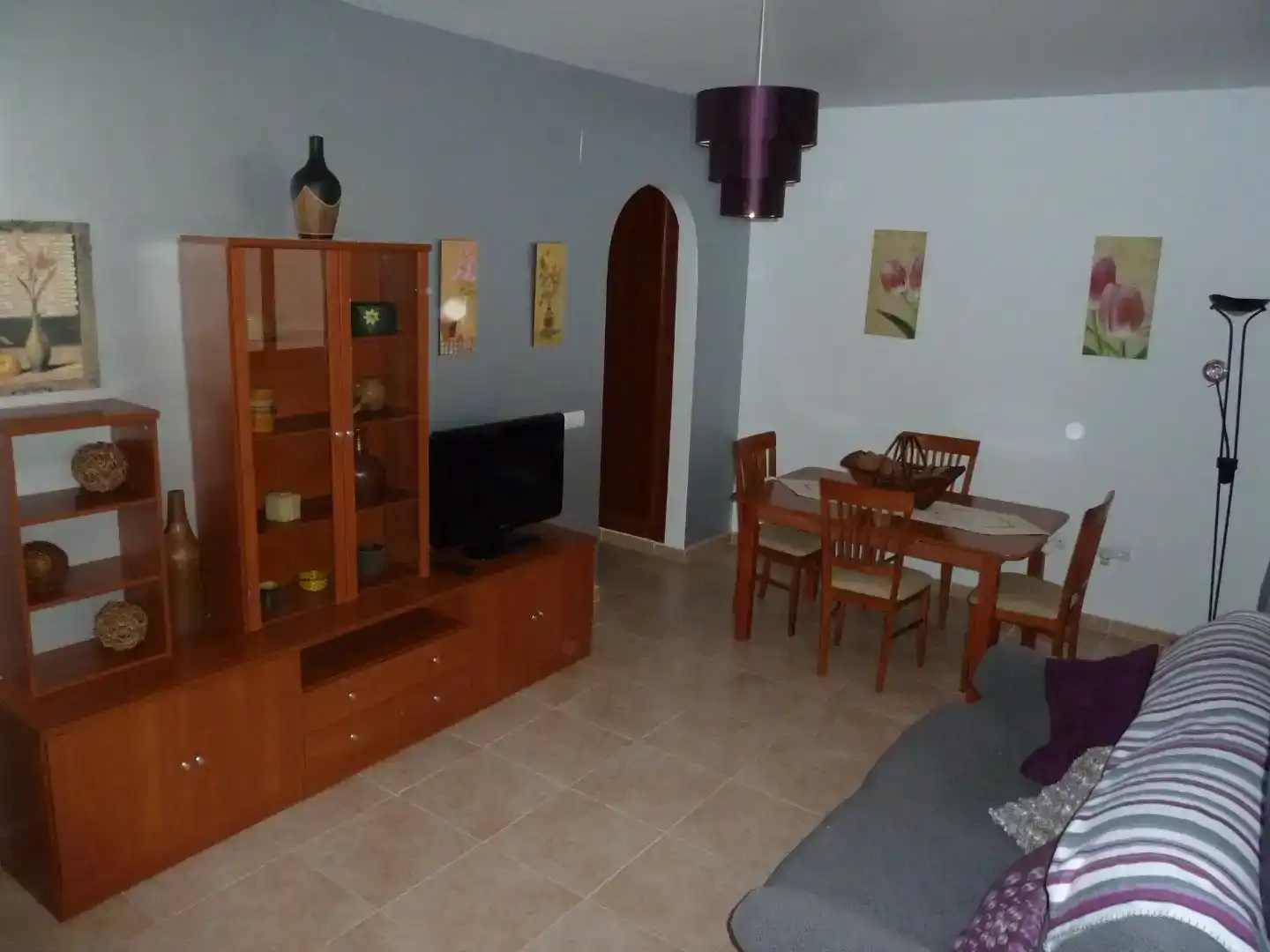 Living room of Flat for rent in Ronda  with Furnished