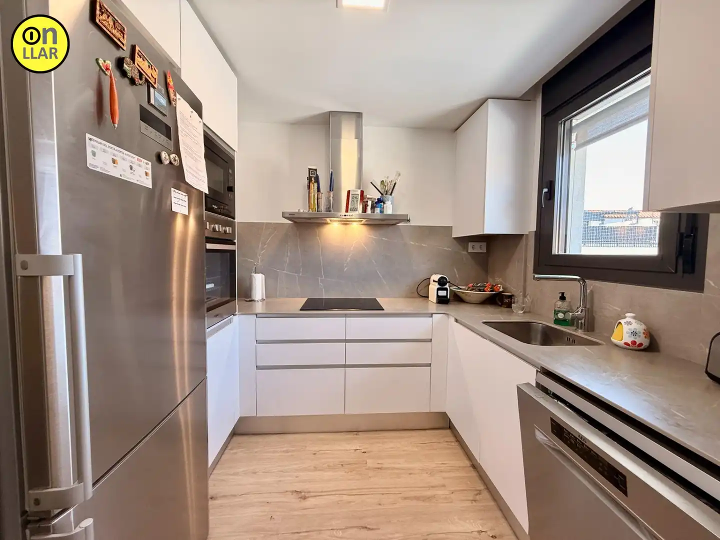 Cocina de Piso de alquiler en La Garriga con Parquet, Terraza y Trastero