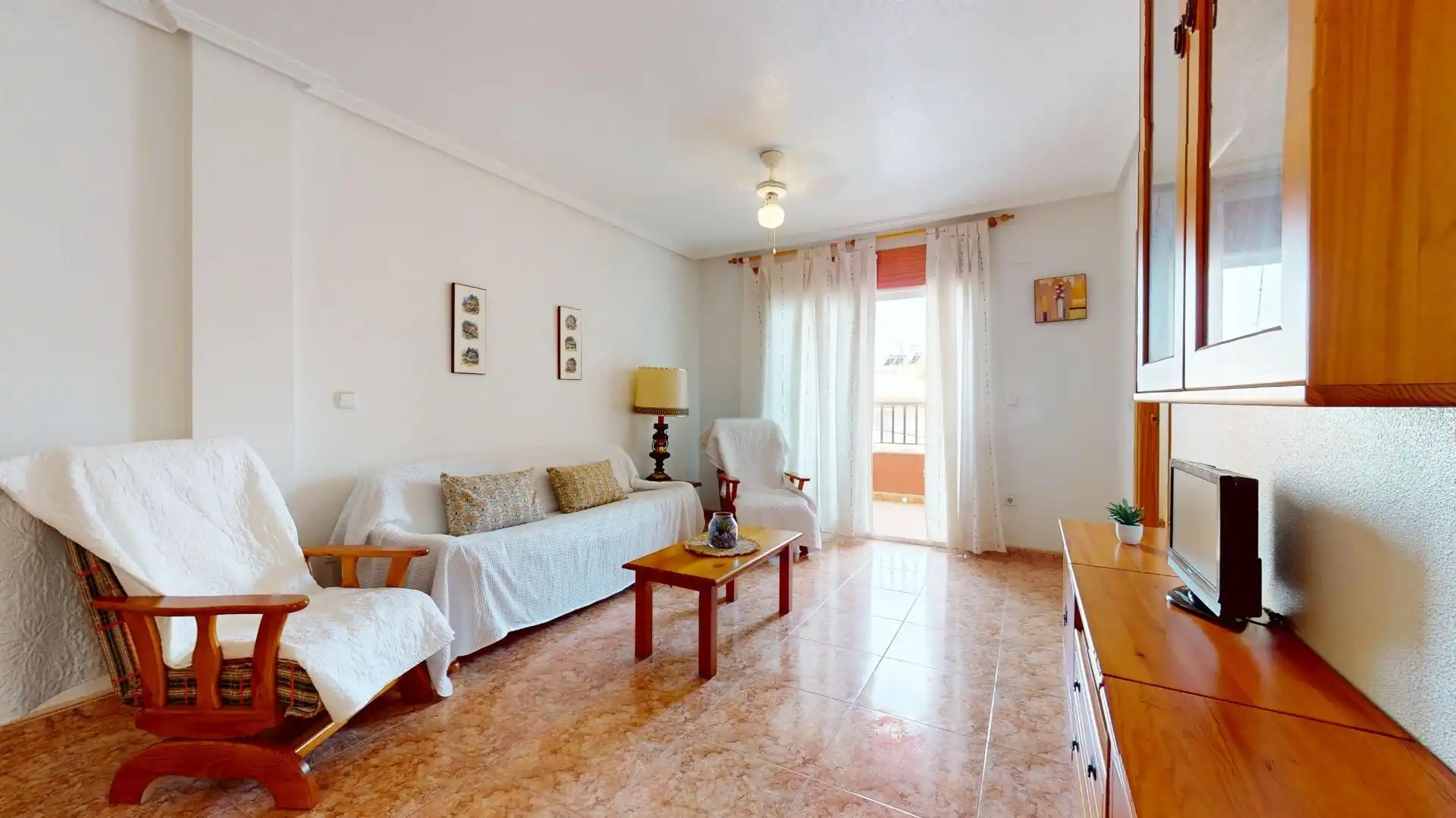 Sala de estar de Apartamento en venta en San Pedro del Pinatar con Terraza, Amueblado y Balcón