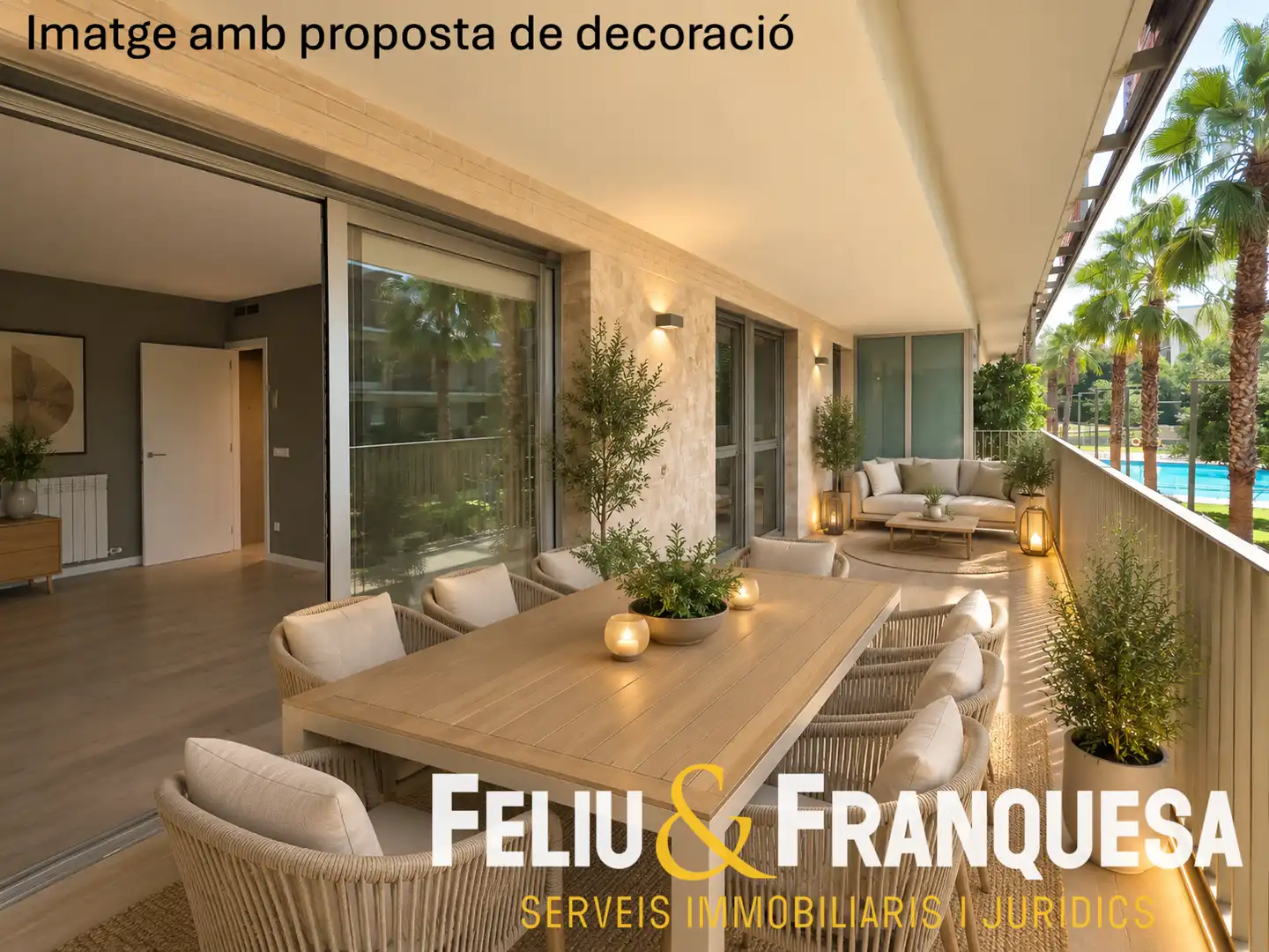 Terraza de Piso en venta en Sant Cugat del Vallès con Calefacción, Jardín privado y Terraza