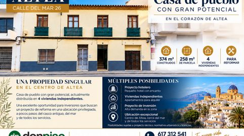 Foto 2 de Casa o chalet en venta en Altea ciudad, Altea