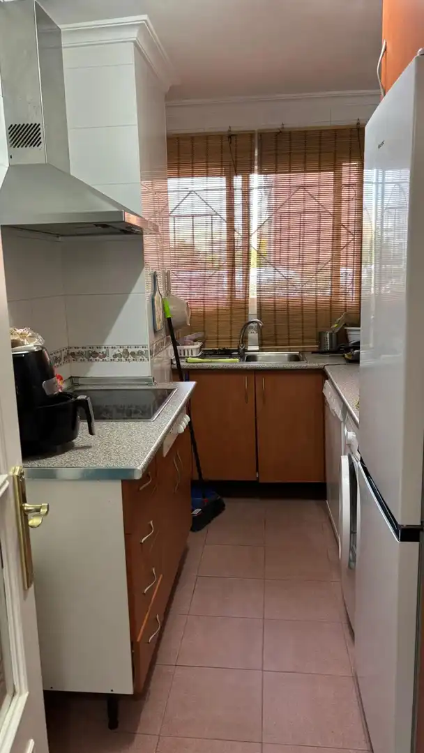 Kitchen of Flat for sale in Sevilla  with Air Conditioner, Private garden and Furnished