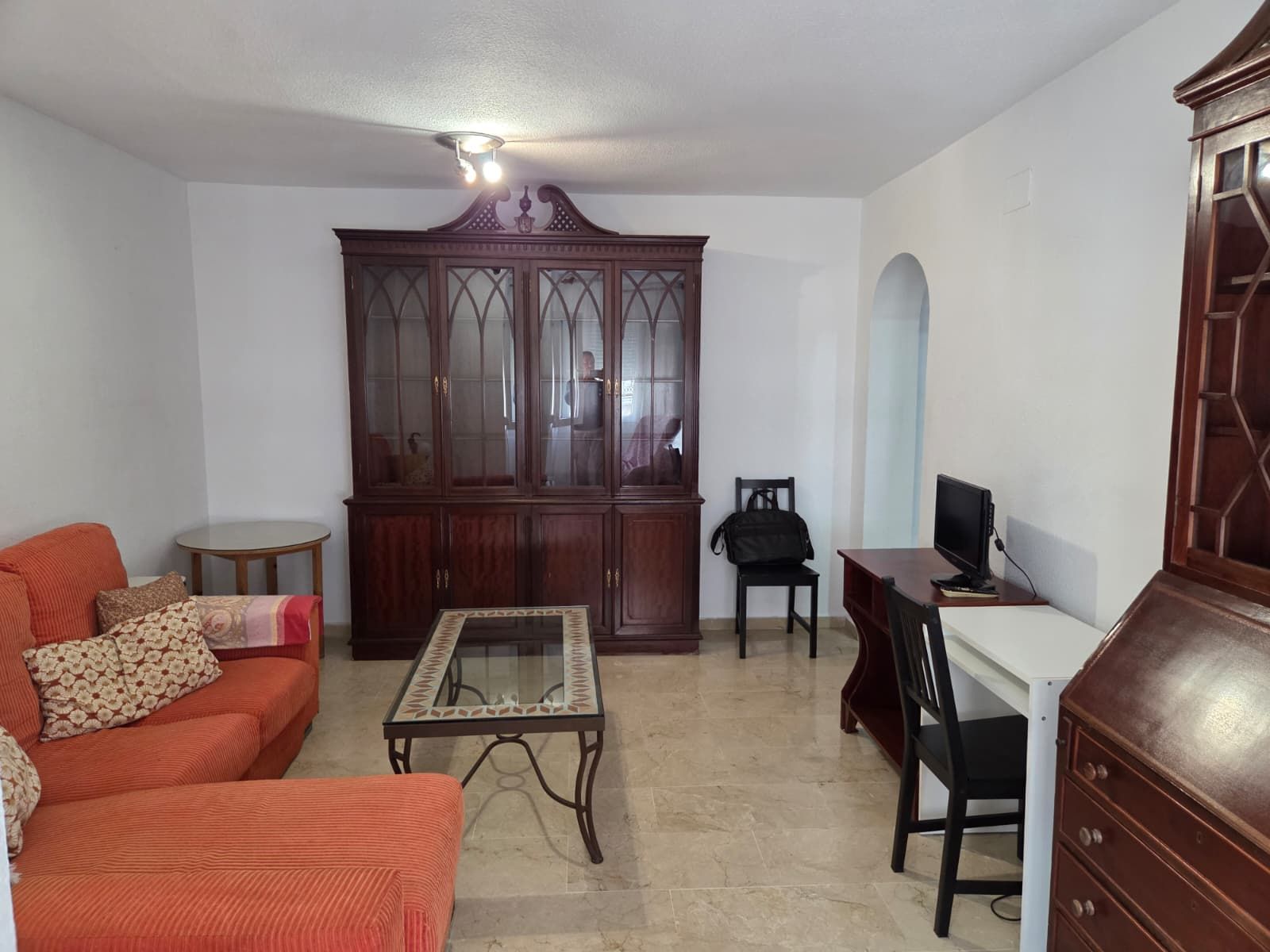 Living room of Flat to rent in Málaga Capital  with Furnished, Washing machine and Microwave