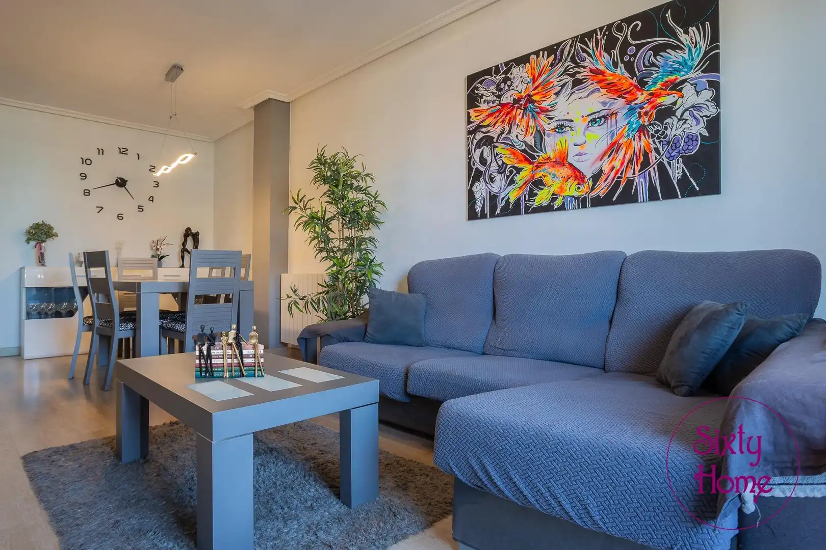 Living room of Flat for sale in Zaragoza  with Air Conditioner, Heating and Terrace