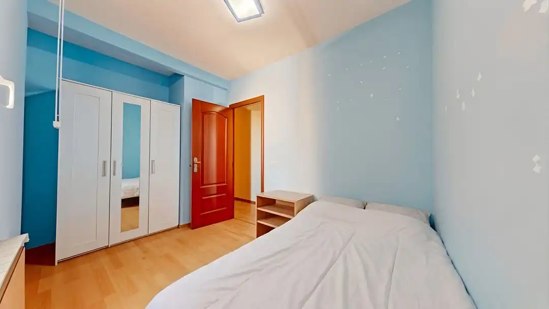 Schlafzimmer von Wohnung zur Miete in Madrid mit Klimaanlage, Heizung und Terrasse