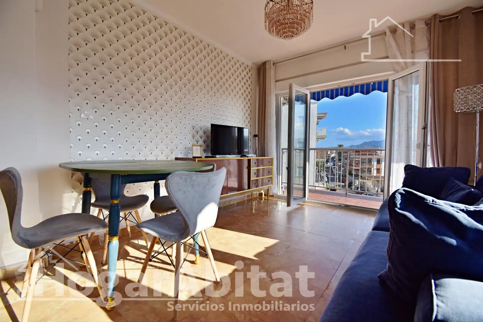 Sala de estar de Piso en venta en Oliva Playa