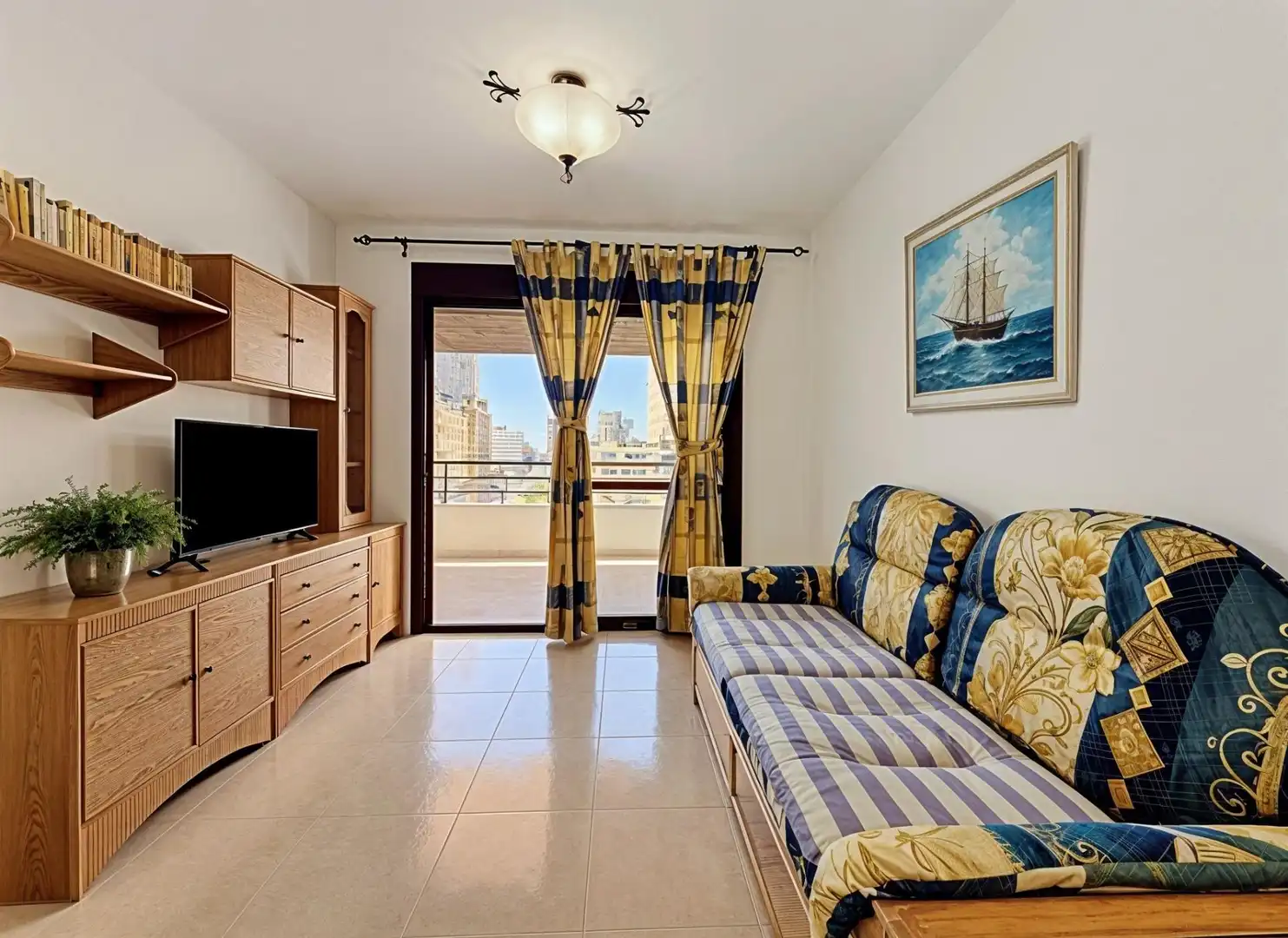 Living room of Apartments for sale in Calpe / Calp  with Heating, Balcony and Community pool