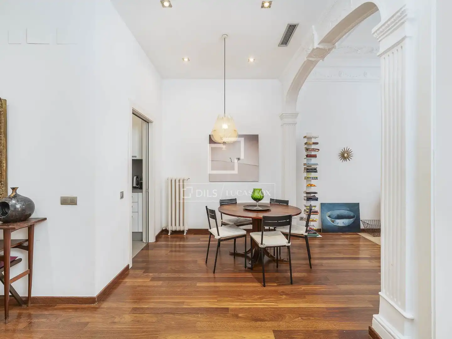 Esszimmer von Wohnung zum Verkauf in Barcelona mit Klimaanlage, Heizung und Balkon
