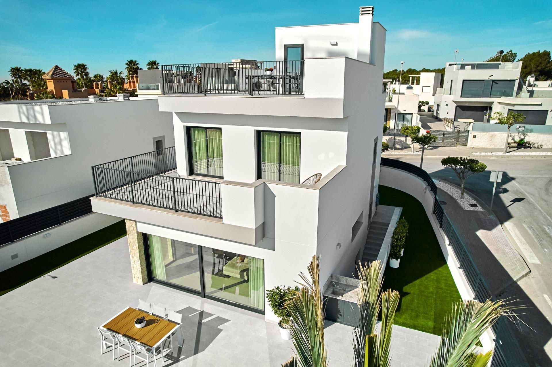 Exterior view of House or chalet for sale in San Miguel de Salinas  with Air Conditioner, Heating and Private garden