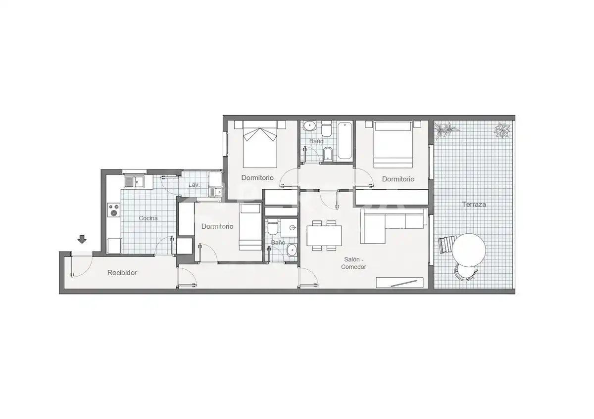 Attic for sale in Roquetas de Mar