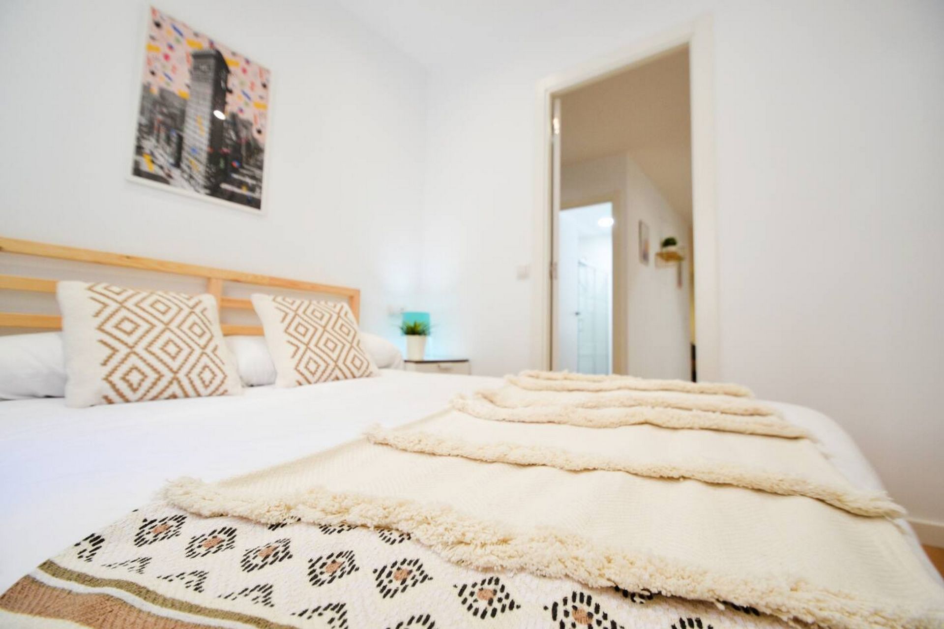 Bedroom of Flat to rent in Vigo   with Air Conditioner, Furnished and TV