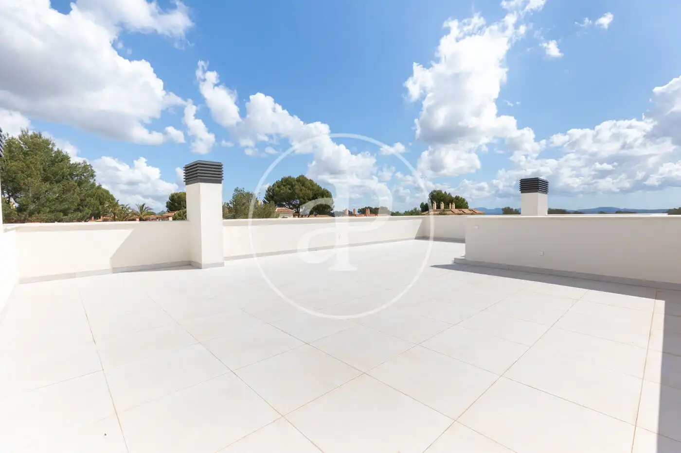 Terrasse von Dachboden zum Verkauf in Campos mit Klimaanlage, Heizung und Privatgarten