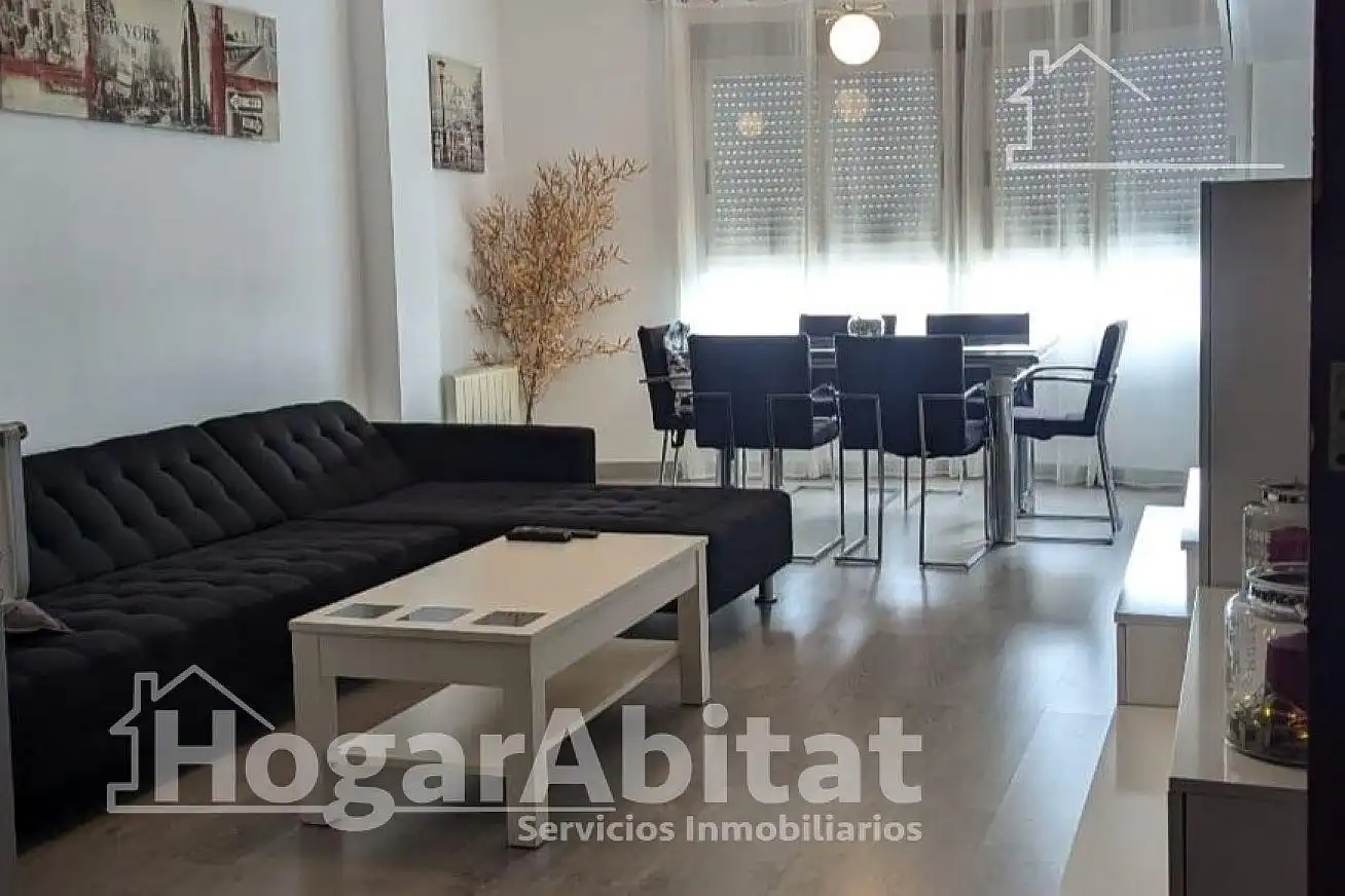Living room of Flat for sale in Burriana / Borriana  with Balcony