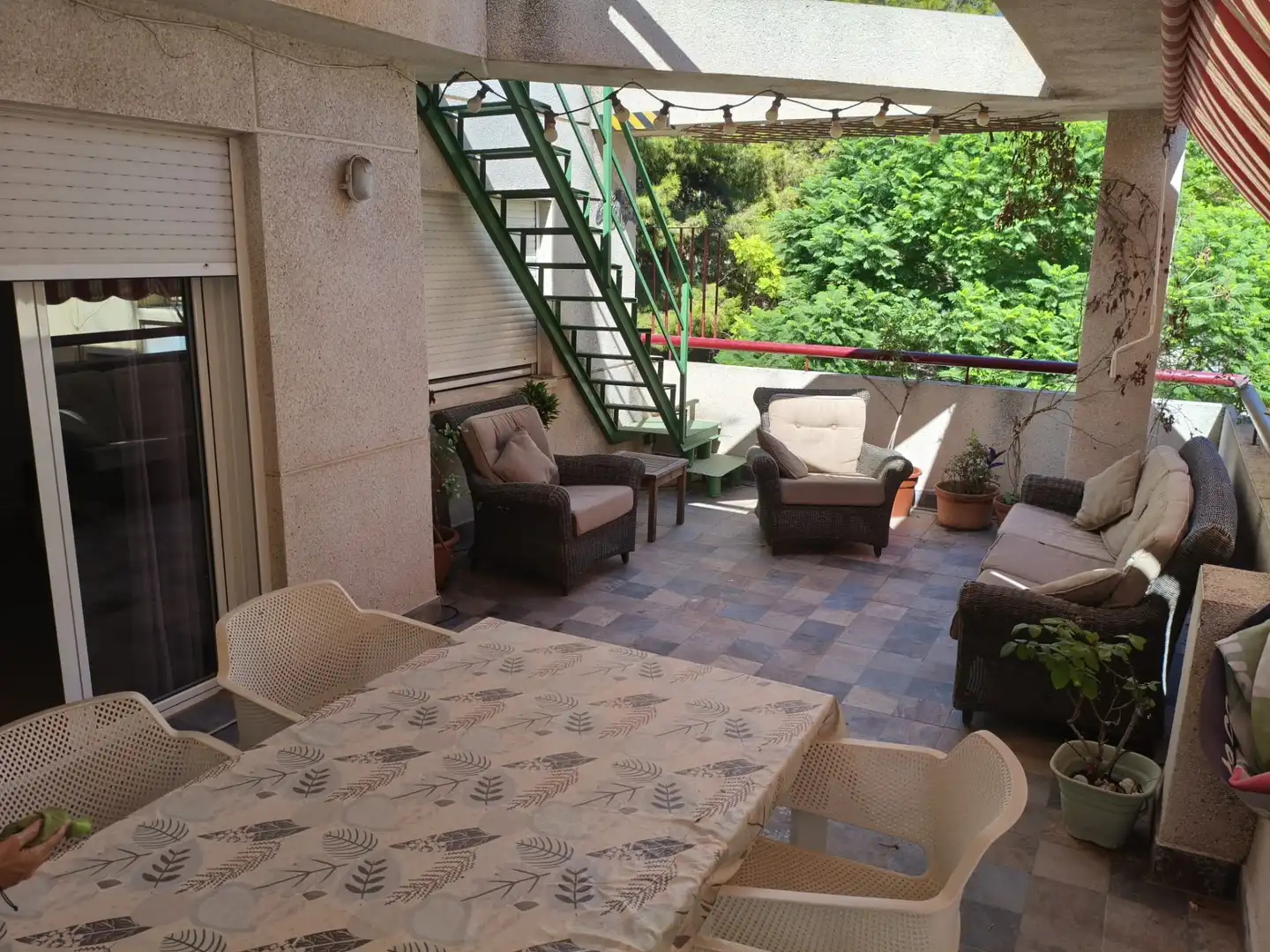 Terraza de Dúplex en venta en Alicante / Alacant con Aire acondicionado, Calefacción y Jardín privado