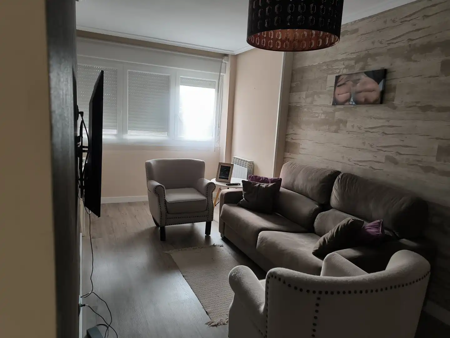 Sala de estar de Piso en venta en Vitoria - Gasteiz con Terraza, Trastero y Amueblado