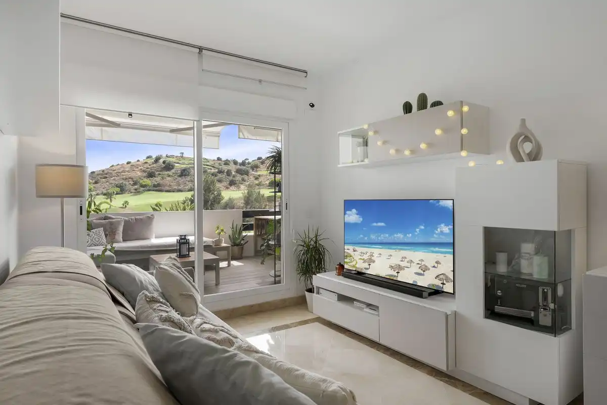 Sala de estar de Apartamento en venta en Mijas con Aire acondicionado, Calefacción y Terraza