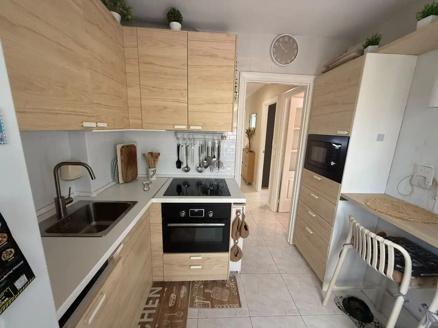 Küche von Wohnung zum Verkauf in Noja mit Heizung, Terrasse und Abstellraum