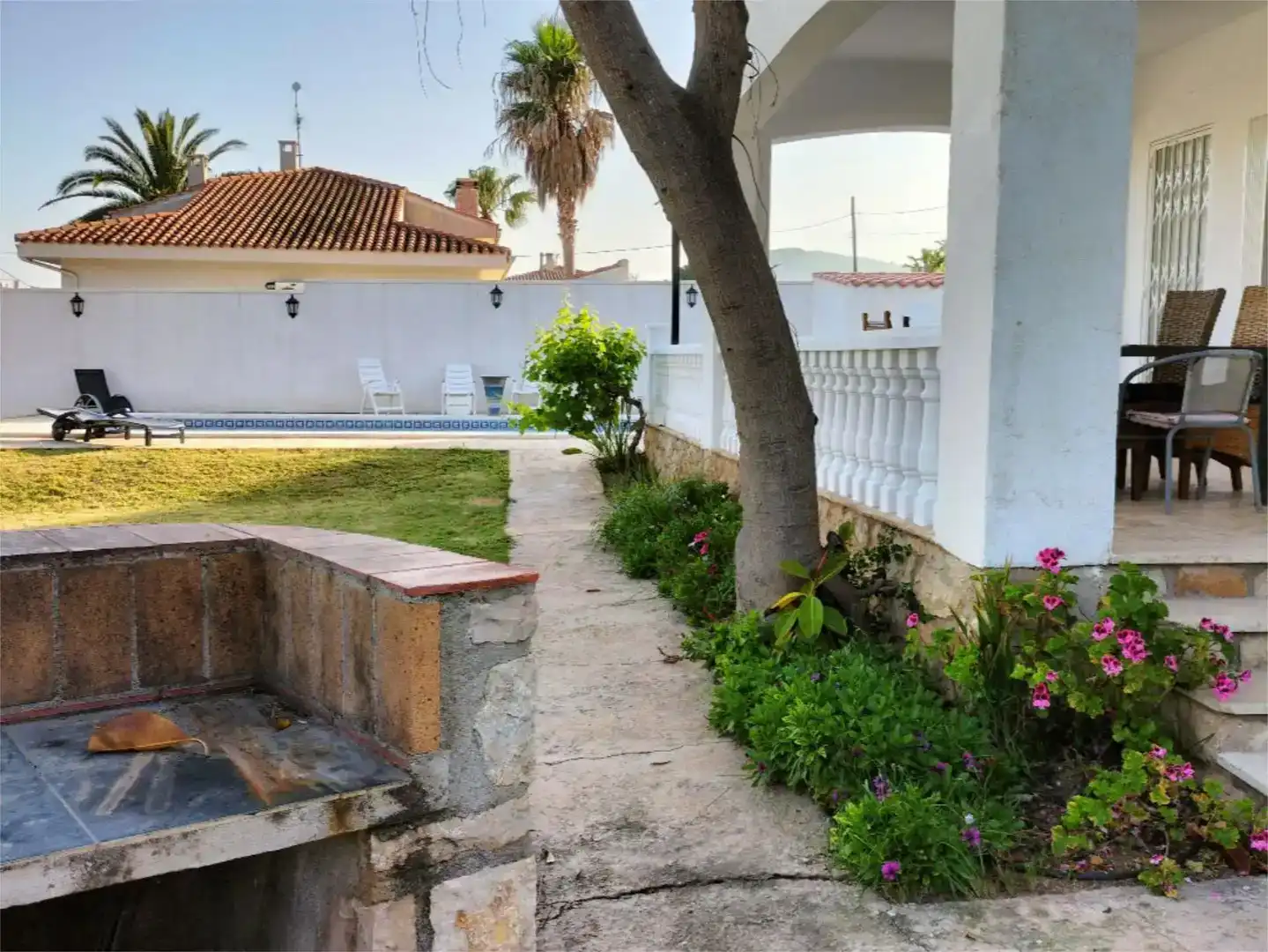 Jardí de Casa o xalet en venda en Alcanar amb Aire condicionat i Piscina