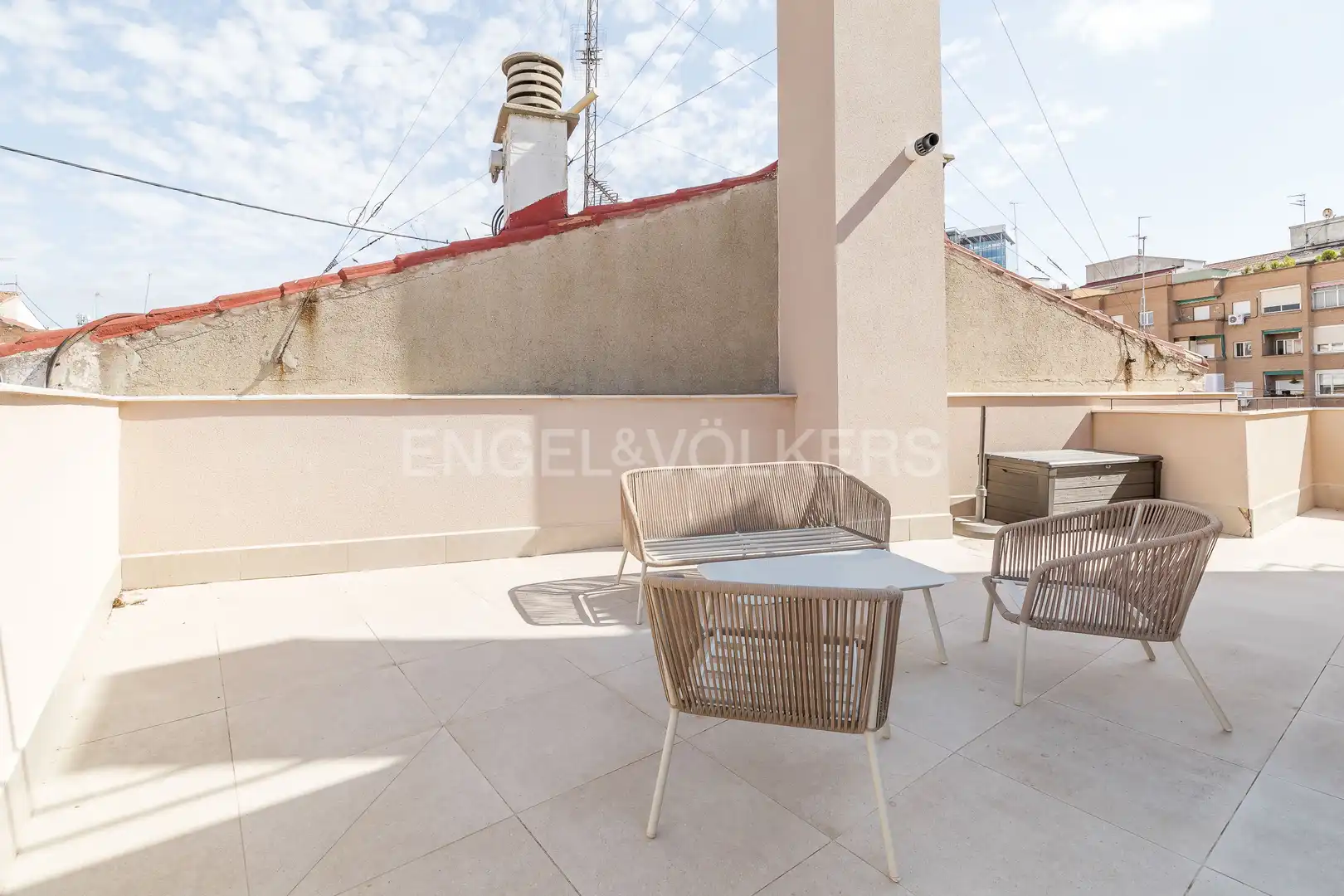 Terraza de Apartamento de alquiler en Madrid con Aire acondicionado, Calefacción y Terraza