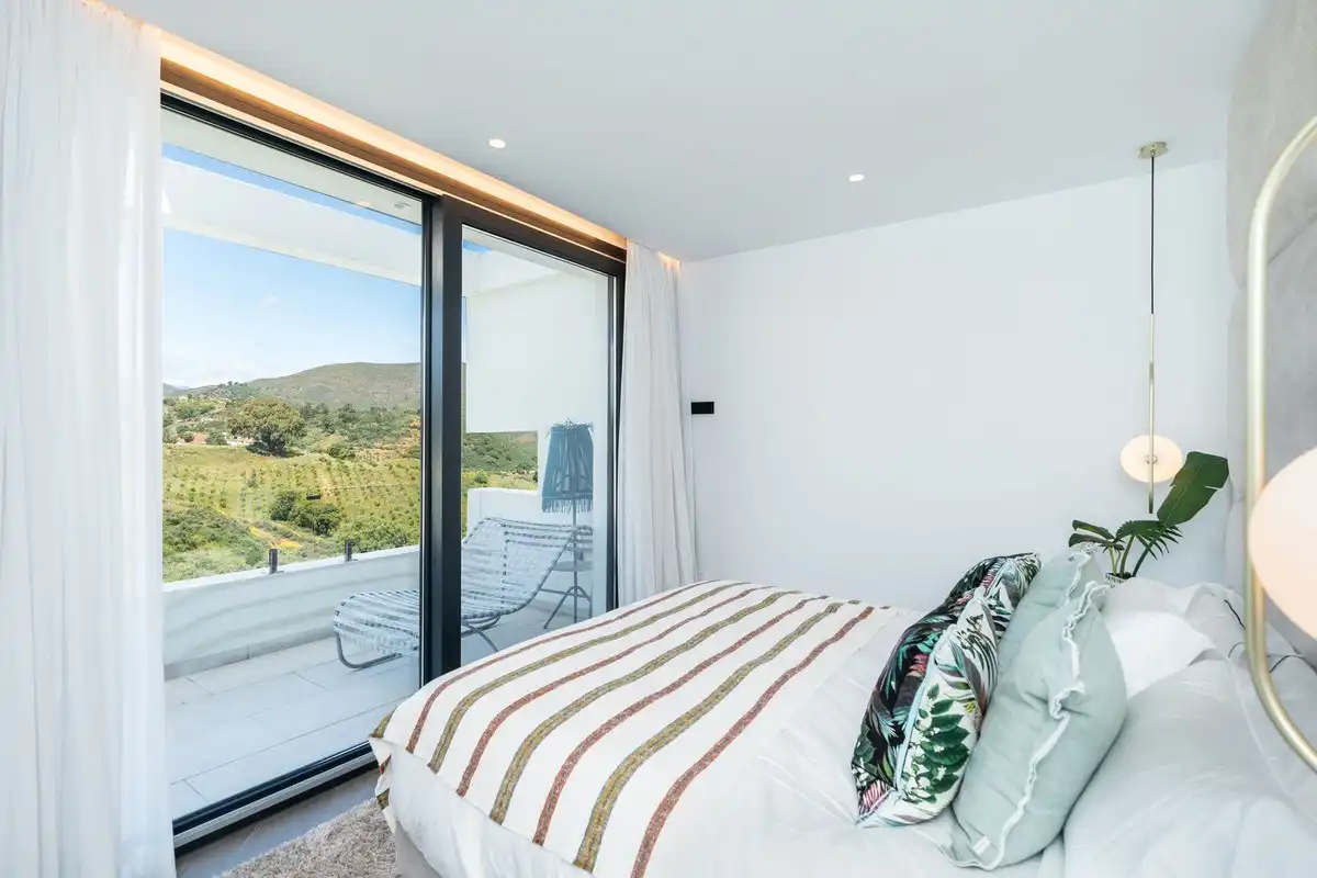 Bedroom of Houses for sale in Mijas  with Air Conditioner, Heating and Private garden