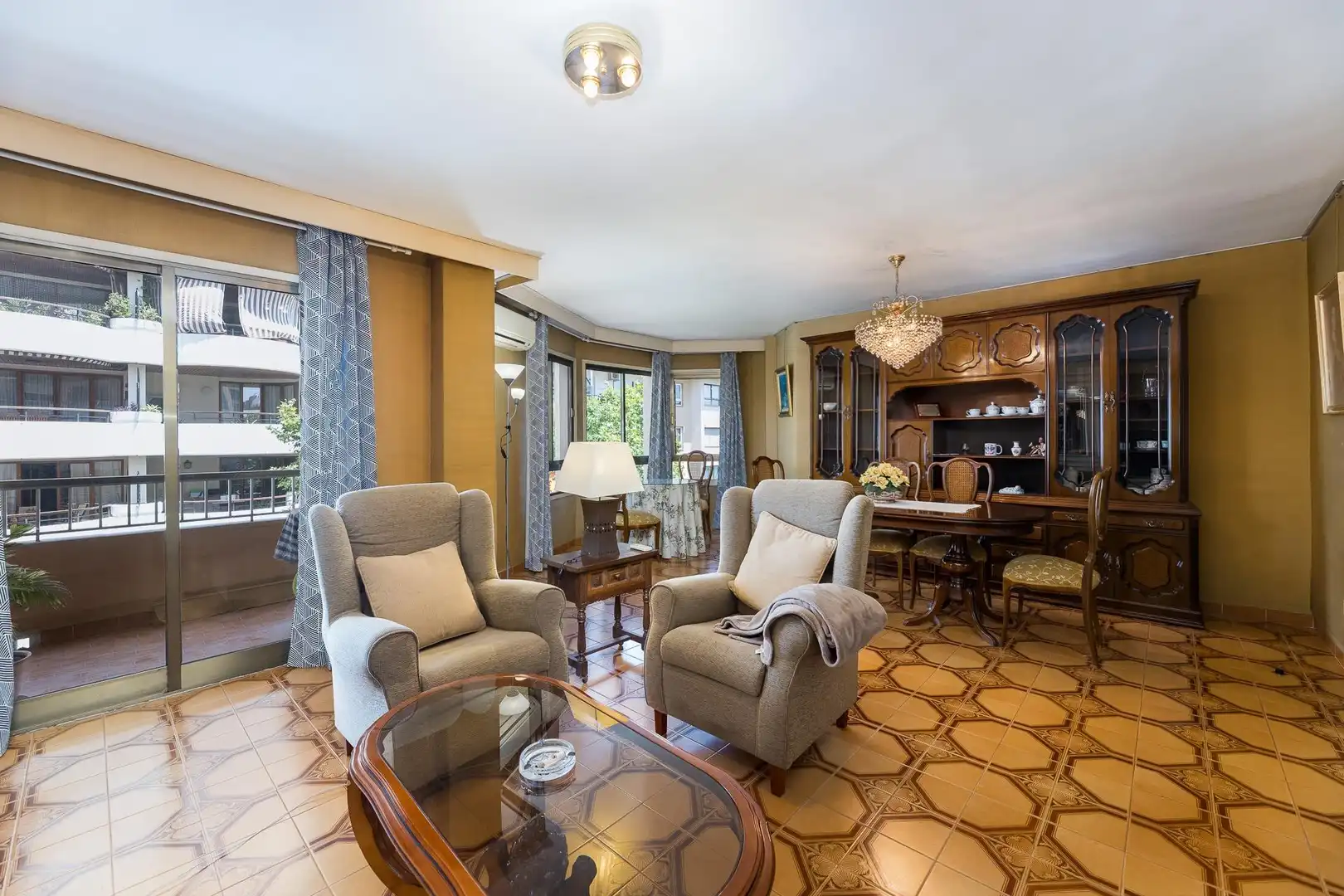 Sala de estar de Piso en venta en  Palma de Mallorca con Aire acondicionado, Calefacción y Terraza