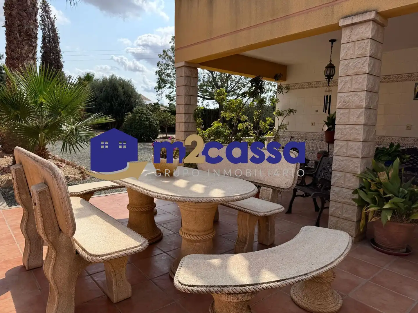 Terrassa de Casa o xalet en venda en Puerto Lumbreras amb Jardí privat, Terrassa i Piscina
