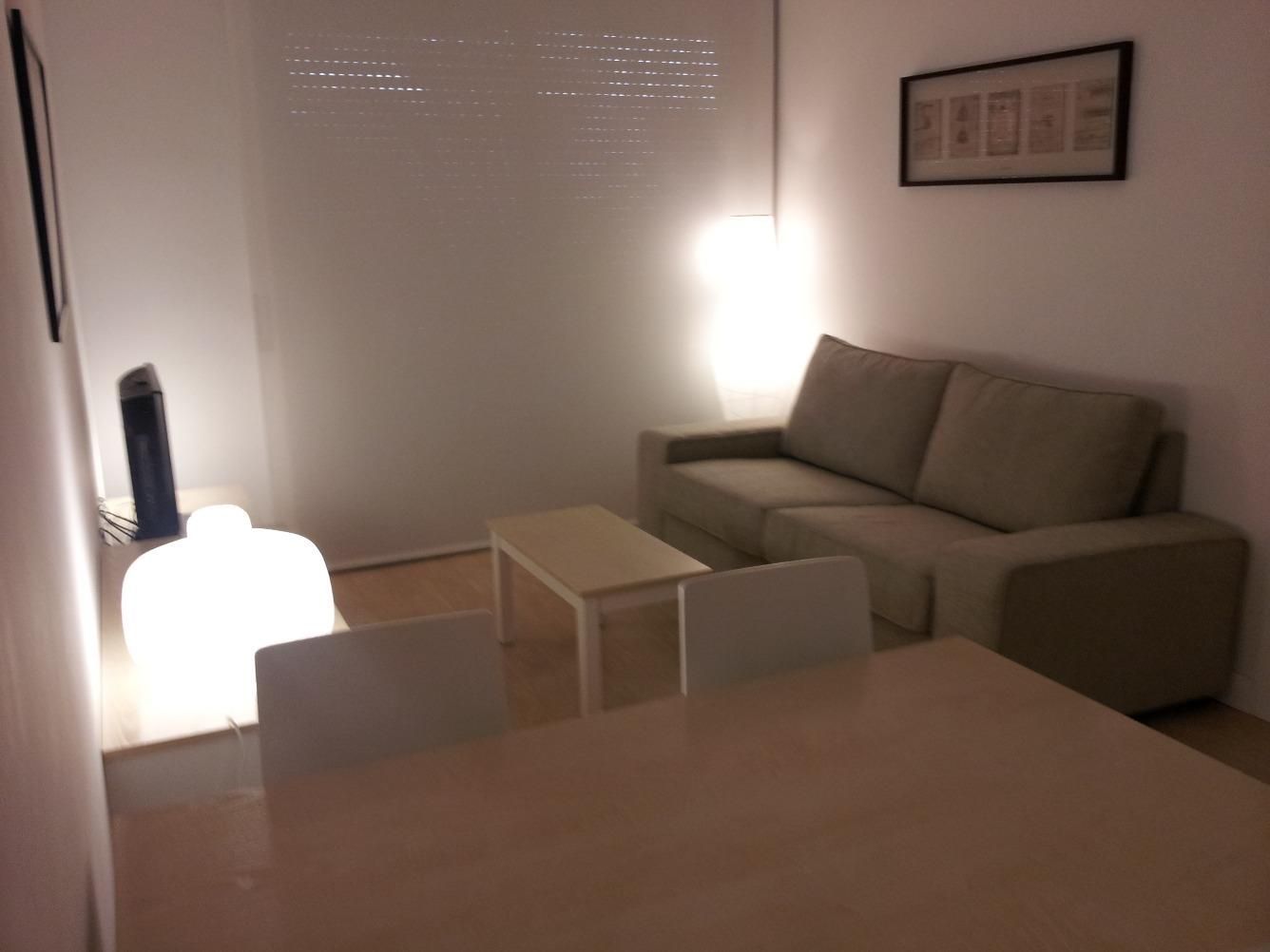 Sala d'estar de Pis de lloguer en Caldes de Montbui amb Aire condicionat, Calefacció i Parquet