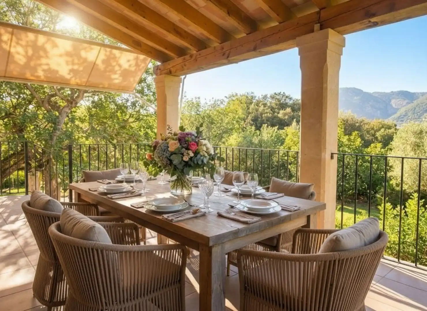 Terrace of Houses for rent in Campanet  with Heating, Private garden and Terrace