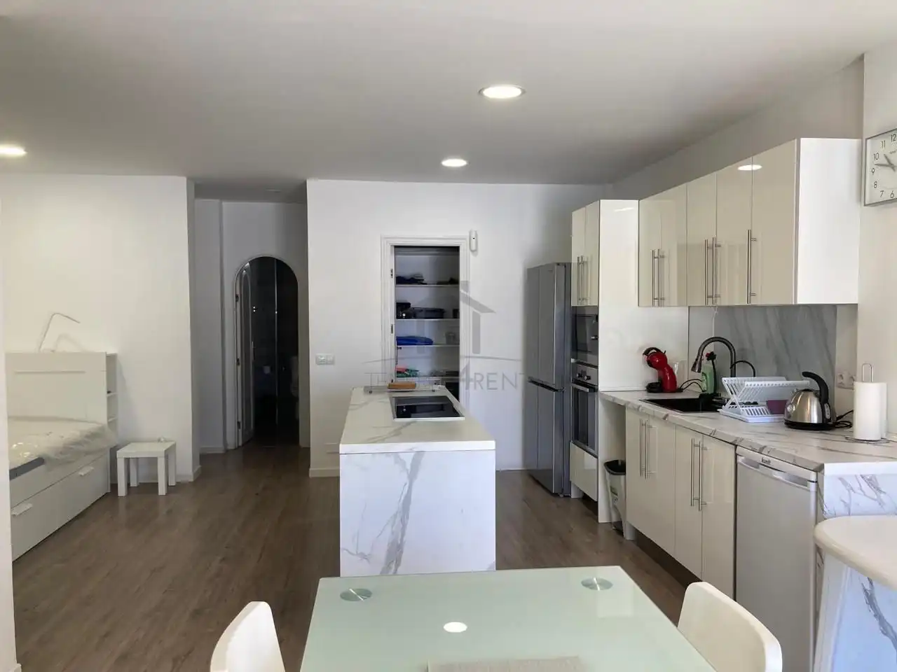 Cocina de Estudio de alquiler en Arona con Aire acondicionado, Terraza y Amueblado