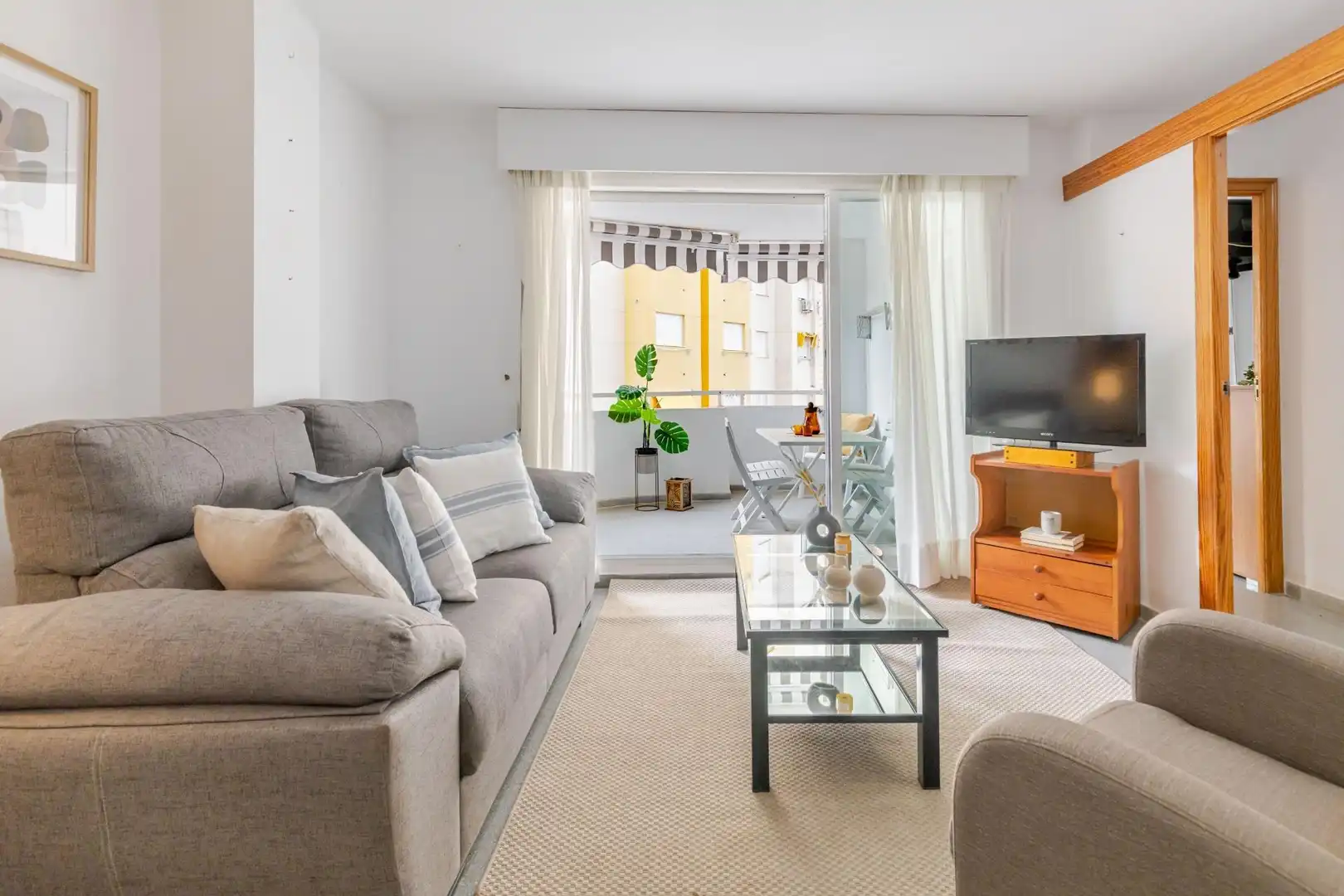 Living room of Flat for sale in Gandia  with Air Conditioner, Heating and Terrace