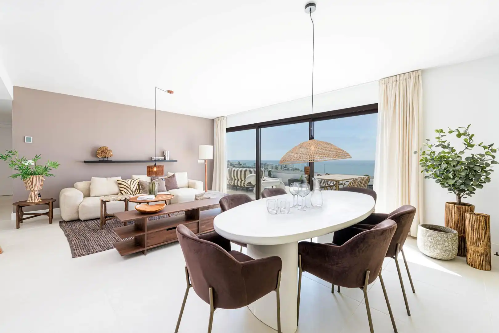 Esszimmer von Dachboden zum Verkauf in Fuengirola mit Gemeinschaftspool