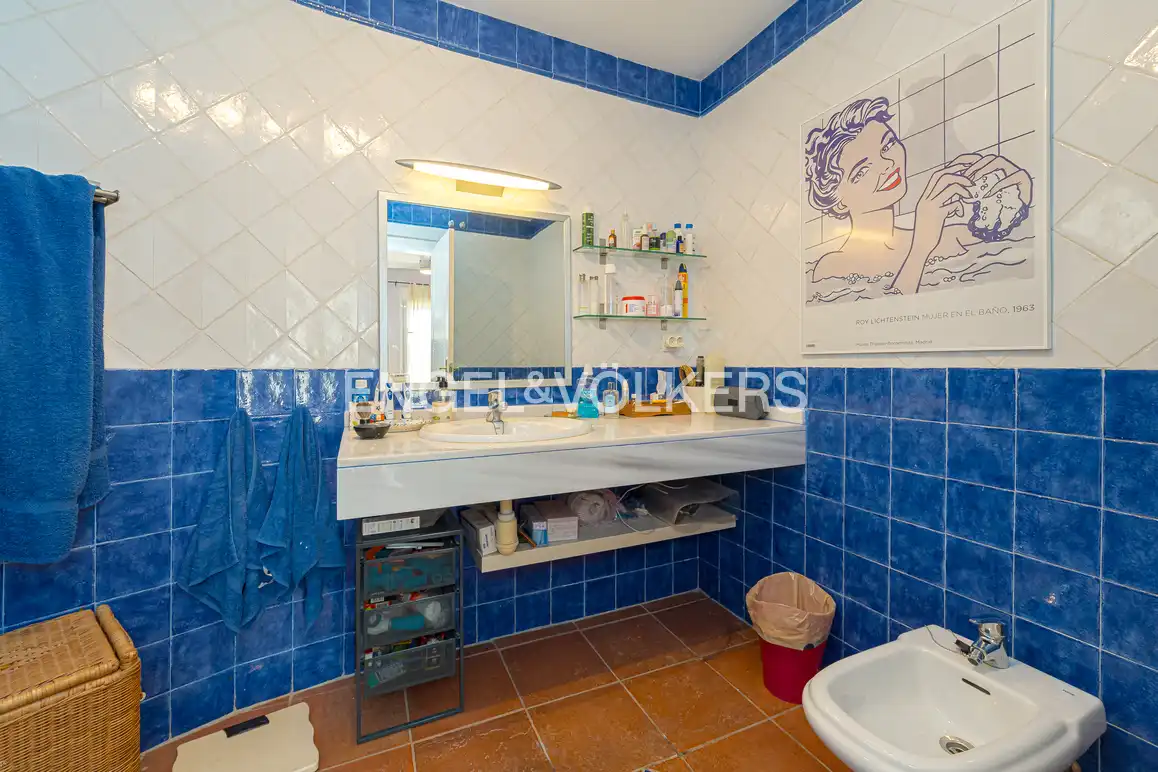 Bathroom of Houses for sale in Villajoyosa / La Vila Joiosa  with Air Conditioner, Private garden and Terrace