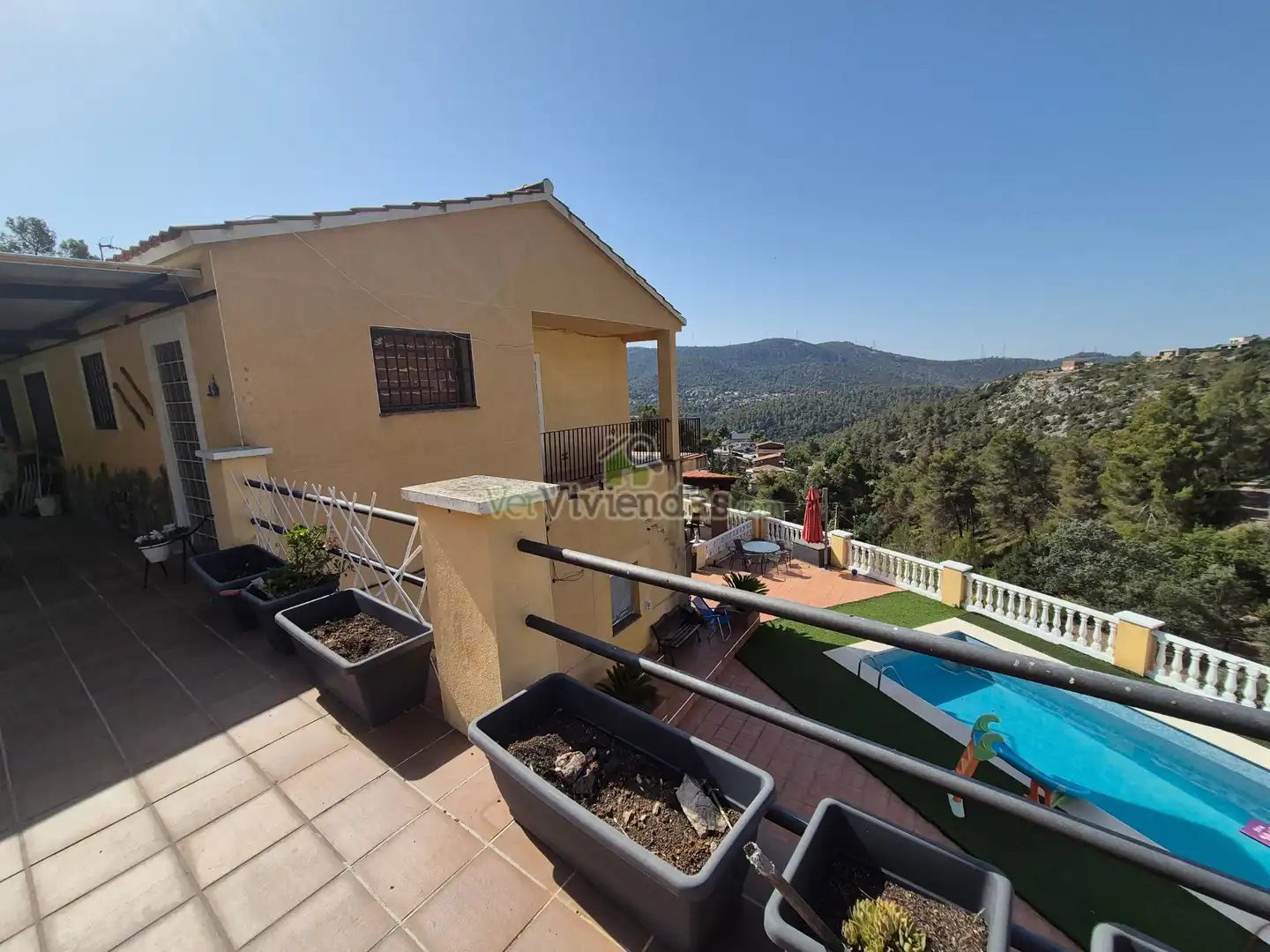 Terraza de Casa o chalet en venta en Olesa de Bonesvalls con Aire acondicionado, Calefacción y Jardín privado