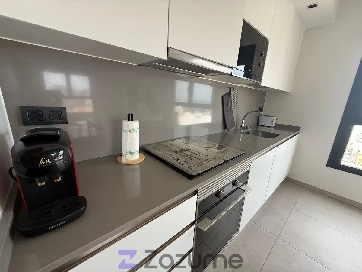 Cocina de Piso de alquiler en Las Palmas de Gran Canaria con Amueblado, Horno y Lavadora