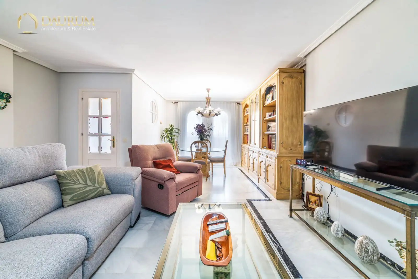 Wohnzimmer von Maisonette zum Verkauf in San Juan de Aznalfarache mit Klimaanlage, Heizung und Terrasse