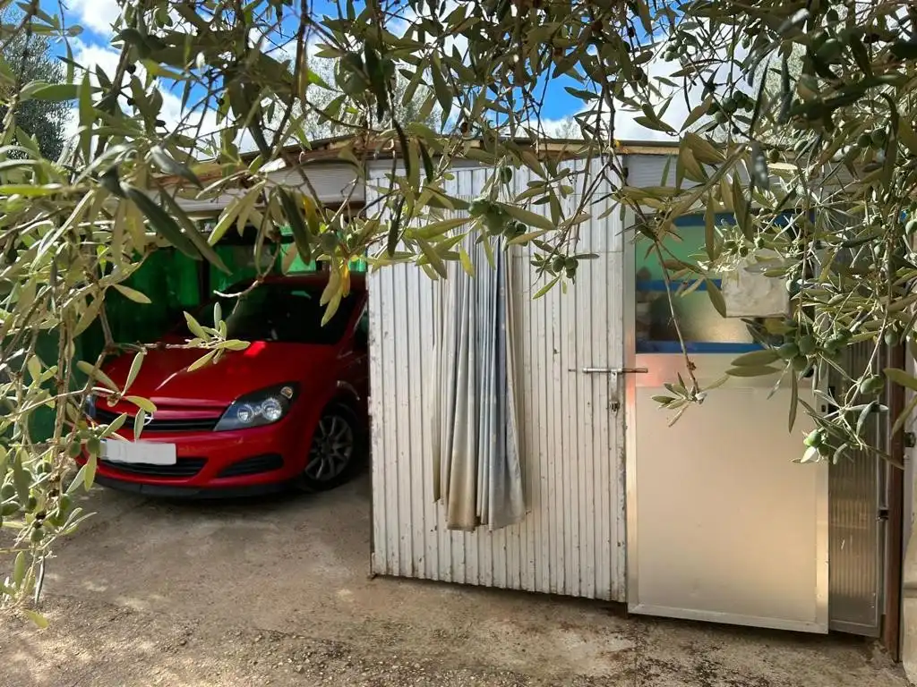 Parking of Houses for sale in Logrosán  with Private garden, Terrace and Swimming Pool
