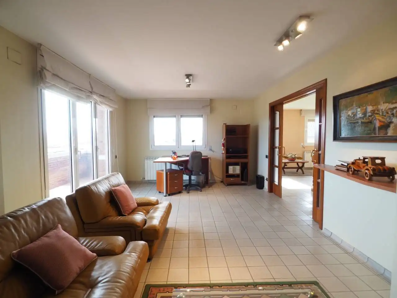 Sala d'estar de Casa o xalet en venda en Lliçà de Vall amb Aire condicionat, Calefacció i Jardí privat