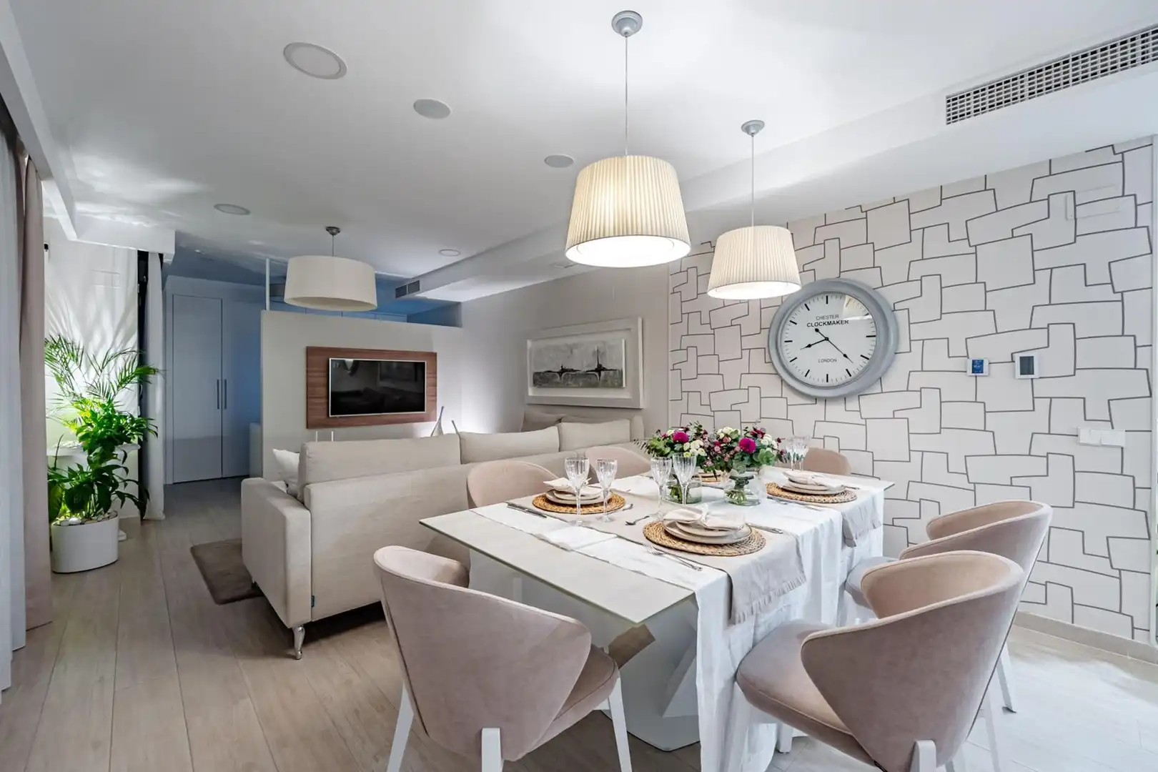 Esszimmer von Wohnung zum Verkauf in Boadilla del Monte mit Klimaanlage, Heizung und Terrasse