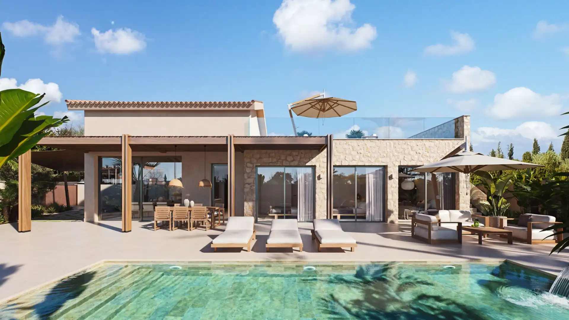 Exterior view of Houses for sale in Cartagena  with Air Conditioner, Private garden and Terrace